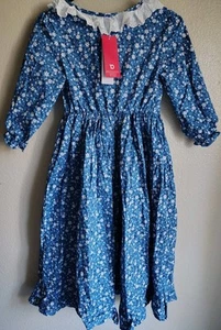 Relibeauty Dress Blue Sz 150 8 Pioneer Prairie Colonial Mennonite Costume - Picture 1 of 6