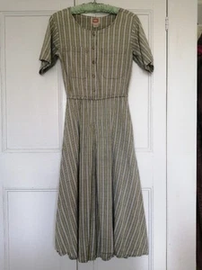 Vintage 1980s, Banana Republic, Madras Check Cotton Dress Size 8/10 - Picture 1 of 7