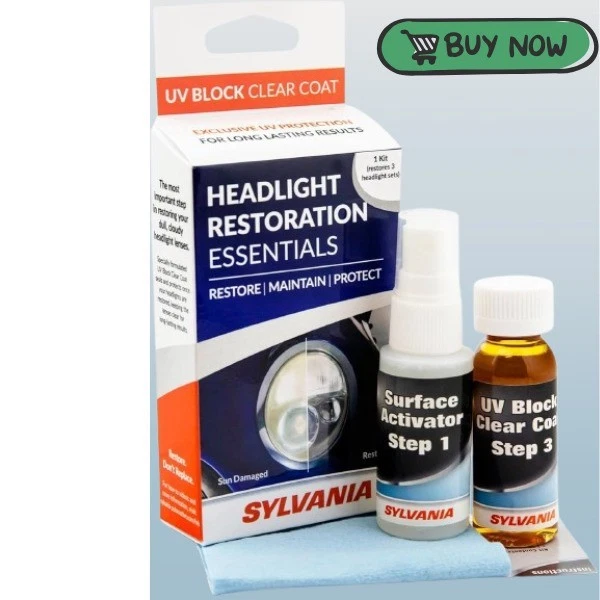 SYLVANIA - Headlight Restoration Essentials Kit - UV Block Clear Coat, Most new - Image 1 of 4