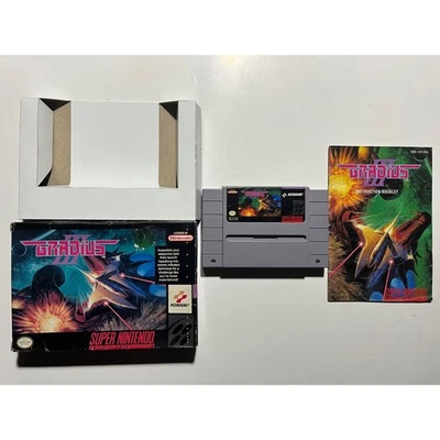 Gradius III 3 (Super Nintendo SNES) Works Authentic CIB Complete🔥Good Shape! - Image 1 of 4