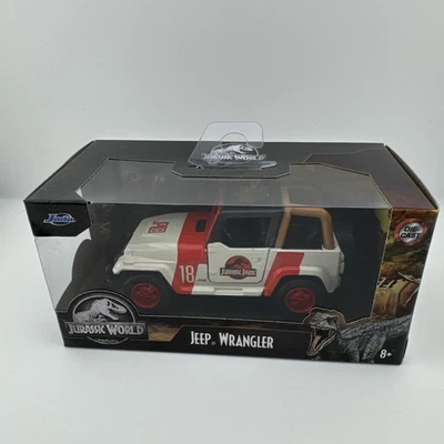 Jada Toys Hollywood Rides Diecast Scale 1:32 Jeep Wrangler Jurassic World New - Image 1 of 4