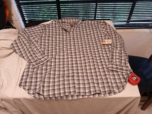 NWT CE Schmidt Shirt Mens 3XL Multicolor Plaid Long Sleeve Button Work Adult - Picture 1 of 13