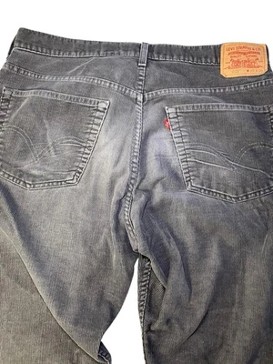 Vintage Levis 505 Gray Mens 38x29 Red Tab Regular Fit Straight Leg Corduroy Pant - Image 1 of 4