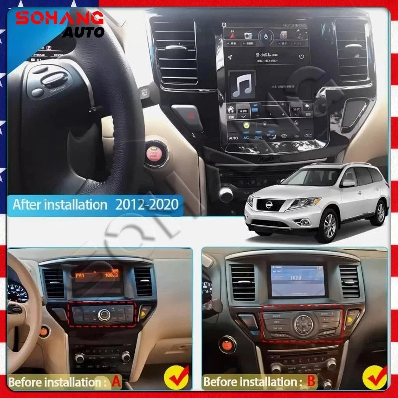 10.4" for Nissan Pathfinder 2012-2020 Android13 Car Radio 8 Core 4+64G Carplay - Imagem 1 de 4