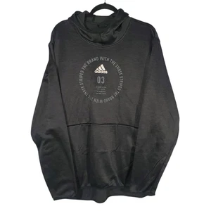 Adidas Team Issue Badge of Sport Felpa con Cappuccio Pullover Uomo XL Nero Maglia Climawarm - Foto 1 di 9