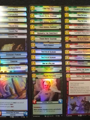 STAR WARS UNLIMITED SECRETS OF POWER 70 RARE FOIL CARDS - Image 1 of 2