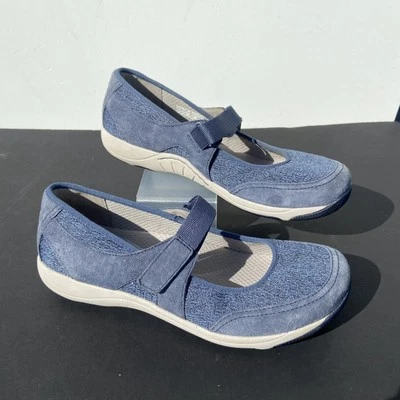 Dansko Shoes Womens Size 9 EU 39 Hennie Mary Jane Blue Fabric Leather Trim - Image 1 of 4