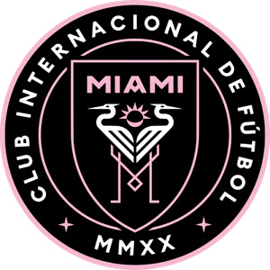 Inter Miami Stickers White Vinyl X 3