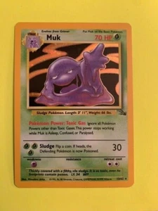 MUK HOLO RARE POKEMON FOSSIL NEVER PLAYED NEW 13/62 - Picture 1 of 1
