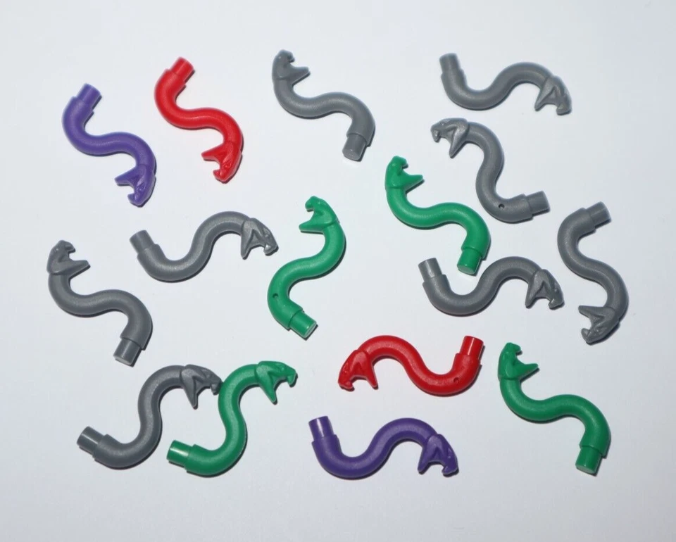Lego ® Lot 16 Tête de Serpent Violet Head Snake Mix Color 28588 NEW - Photo 1/1