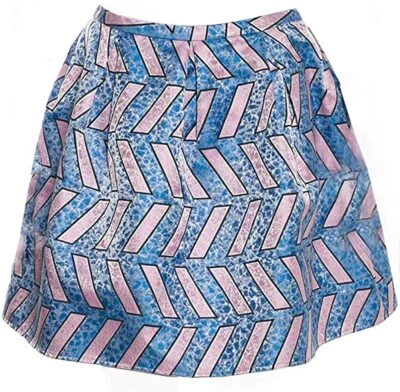 Ceremonia de Apertura - Falda Jacquard Splash Pool en Azul Cerúleo, Talla Pequeña, Nueva con Etiquetas Foto 1 de 3