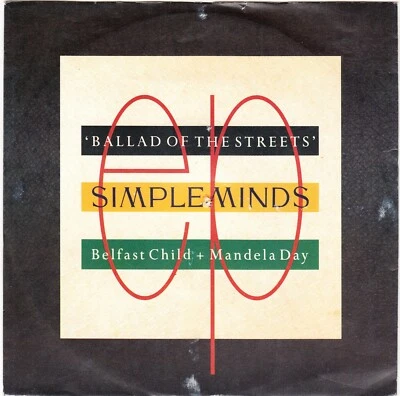 SIMPLE MINDS Belfast Child 7" 45 rpm vinyl record NEW + juke box title strip - Image 1 of 3