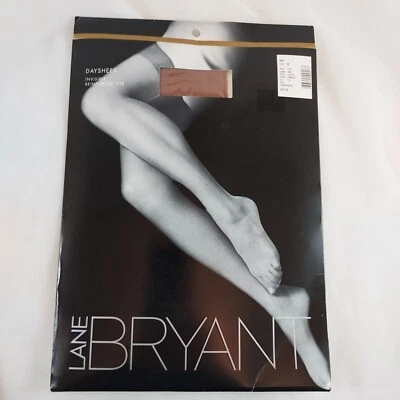Medias LANE BRYANT Talla Grande NUEVAS Puntera Reforzada Invisible Daysheer TAN TALLA B Foto 1 de 4