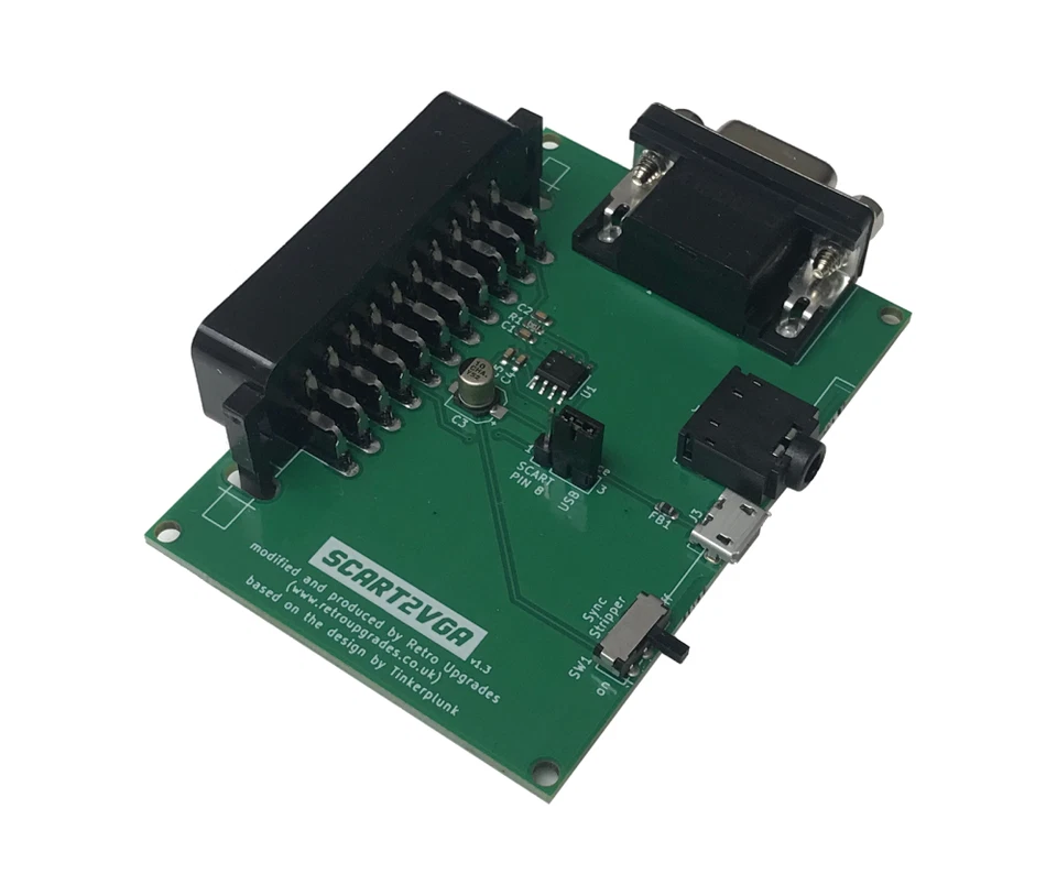 SCART2VGA SCART To VGA Adapter board GBS-C GBS8200 etc - Image 1 of 1