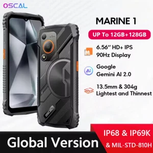 Oscal MARINE 1 Rugged Phone 6.56 inch HD+ 90Hz Display Gemini Al 2.0 Android 15 - Picture 1 of 15