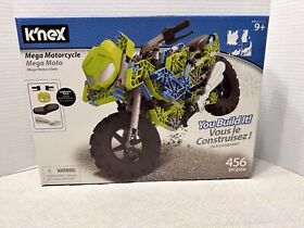 NEW KNEX K'NEX MEGA MOTORCYCLE 456PC WITH WORKING SUSPENSION BUILDING TOY