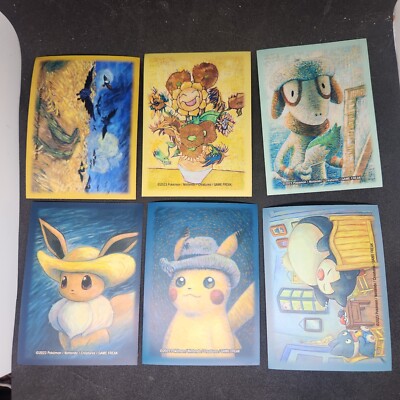 Van Gogh Pikachu Pokemon Van Gogh Museum Postcard Set from JP 5