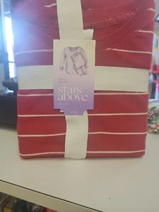 New Womens Stars Above Red & White Thermal Pajama Set.  Size Large - Picture 1 of 1