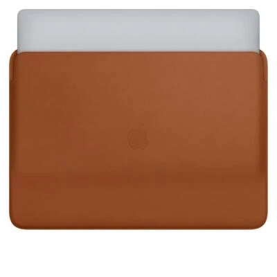 Genuine Apple Leather Sleeve Case for 16" inch MacBook Pro 2019 - Saddle Brown - Image 1 of 4