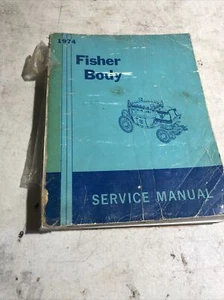 1974 Fisher Body Service Manual For All Models Original Electrical Moldings - Bild 1 von 12
