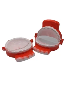 Malaysia 2 PCS Curry Puff Red Mold Dough Press Baking Tool Dumpling Mould - Picture 1 of 10