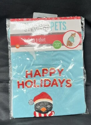 Праздничная футболка Martha Stewart pets дизайн пингвин средний размер - Изображение 1 из 3