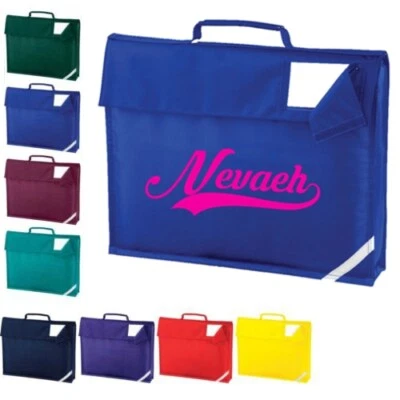 QUADRA Personalisierte Büchertasche Junior Schulanfang Kinder Name individuell Jungen Mädchen