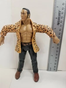 The Rock  (Leopard Jacket) 7" Action Figure - Titan Tron - 1999 Jakks Pacific  - Picture 1 of 4