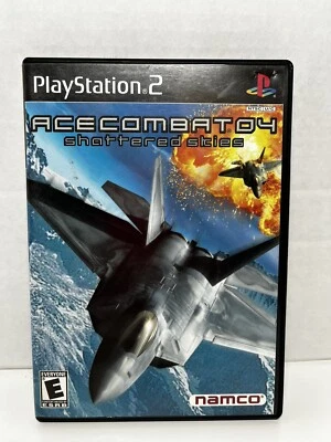 ACECOMBAT 04 Shattered Skies (Sony PlayStation 2, 2001) w/ Case & Manual NICE! - Image 1 of 3