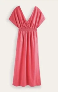 BODEN Linen Kaftan Maxi Dress Size 10R Brand New RRP £98 - Picture 1 of 12