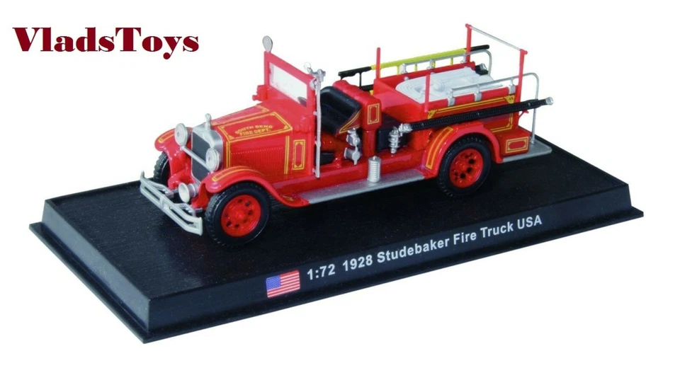 Amercom Fire Trucks 1:43 Studebaker Fire Truck South Bend Indiana 1928 ACSF36 - Image 1 of 1