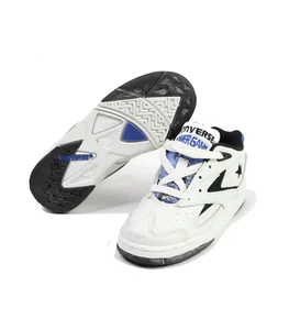 NOS Vtg 90s Converse Powergame II Ox Leather Basketball Shoes White Child 12.5C - Picture 1 of 7