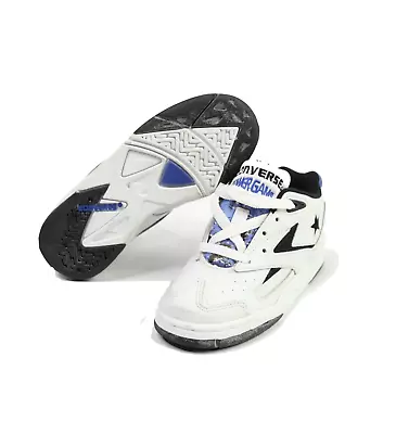 NOS Vtg 90s Converse Powergame II Ox Leather Basketball Shoes White Child 12.5C - Image 1 of 4