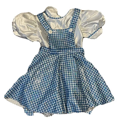 Disfraz Dorothy Mago de Oz Niños Pequeño Azul Blanco Brillante Juegos con disfraces Vestir Foto 1 de 4
