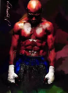 Floyd Mayweather Jr. 2021 Authentic Artist Signed Giclee Print Card 45 of 50 - Bild 1 von 4