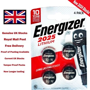 4x Energizer CR2025 3V Lithium Coin Cell Battery DL2025 - Picture 1 of 8