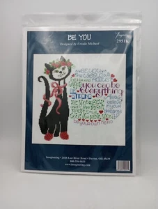 Ursula Micheal Imaginating Cross Stitch Kit BE YOU Black Cat 2951K Neu Basteln  - Bild 1 von 3