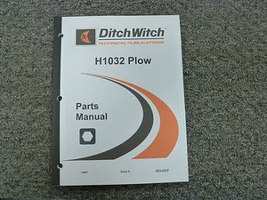 Ditch Witch Model H1032 Cable Plow Parts Catalog Manual Book - Picture 1 of 1