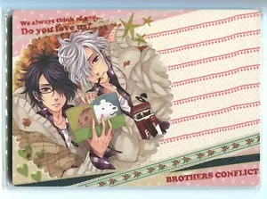 paper memo mouse pad promo Brothers conflict anime Asahina Tsubaki Azusa - Picture 1 of 2