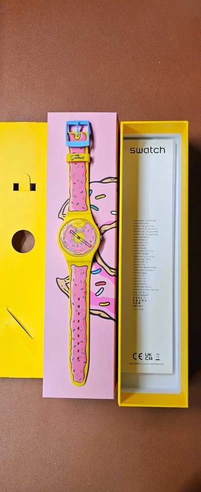 Swatch X Simpsons Watch Seconds Of Sweetness - The Simpsons Collection SO29Z134
