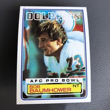 1983 TOPPS BOB BAUMHOWER #309 MIAMI HURRICANES FOOTBALL CARD BAMA