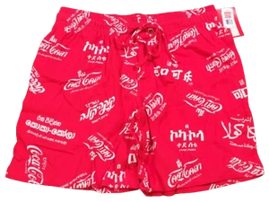 Offizielle Coca-Cola Coke auf der ganzen Welt rote Soda Getränk bequeme Lounge Shorts! - Bild 1 von 1