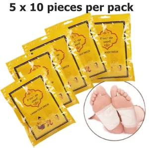 Almohadilla de desintoxicación de hierbas naturales parche para pies Lanna tradicional Tailandia 5 paquetes. - Imagen 1 de 6