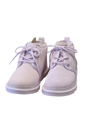 Botas chukka femininas UGG Neumel 1094269 camurça neblina lavanda shearling novas na caixa tamanho US9 - Imagem 1 de 4