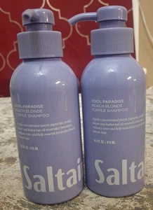 Saltair Cool Paradise Beach Blonde Purple Shampoo 2-Pack Lot 14 oz 414ml - Picture 1 of 8