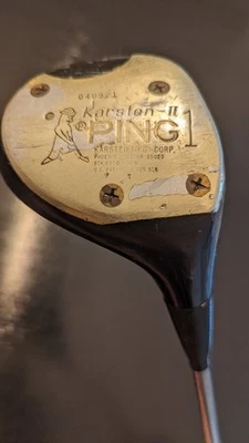 PING KARSTEN II 1 WOOD - PING STEEL SHAFT - SWING RITE GRIP VINTAGE - Image 1 of 4