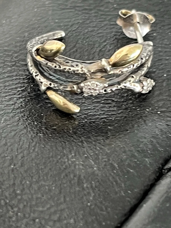 Pendiente Stephen Dweck (1) Solo 18k 925 Diamante Esterlina Fortuna Rama Rama  Foto 1 de 4