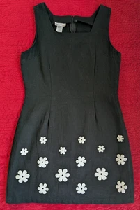 Fina Fina Vintage Women's Short Dress size M Black Sleeveless - Picture 1 of 14