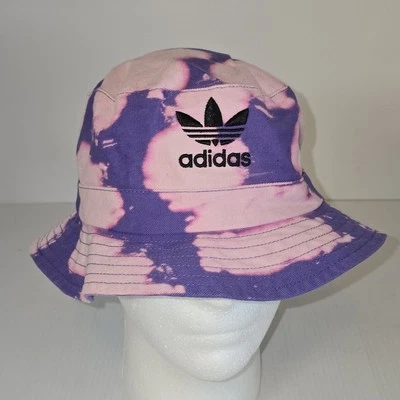 ADIDAS Hat Bucket Unisex Purple Reverse Dye Bucket Hat Trefoil Logo Cotton Foto 1 de 4