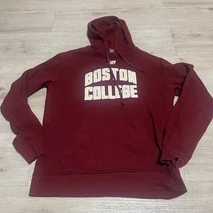 New Balance Boston College BC Eagles Hoodie Sweatshirt Maroon Pullover Mens Med - Picture 1 of 7